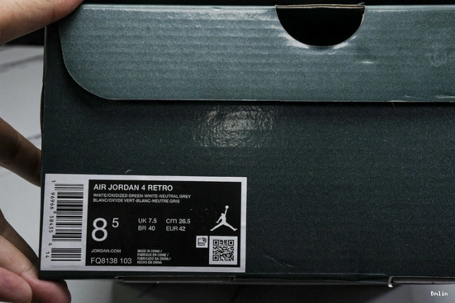 Bmlin Shoes Oxidized FQ8138-103 Green Jordan 4 Air 0809